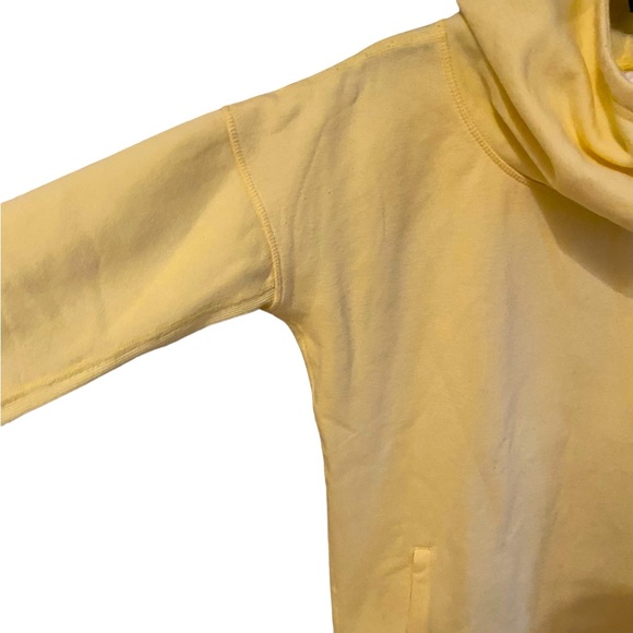Zyia Cowlneck Oh So Soft Yellow pullover pockets Hoodie XS - Picture 5 of 10